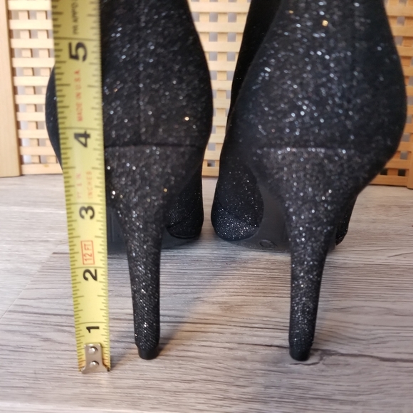 Brash black sparkle sock ankle booties Size 6.5 - Picture 9 of 9